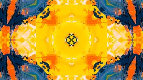 Poly Art Kaleidoscope Hypnotic Pattern Animation Footage Stock Footage 126686754