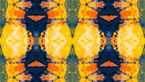 Poly Art Kaleidoscope Hypnotic Pattern Animation Footage Stock Footage 126686767