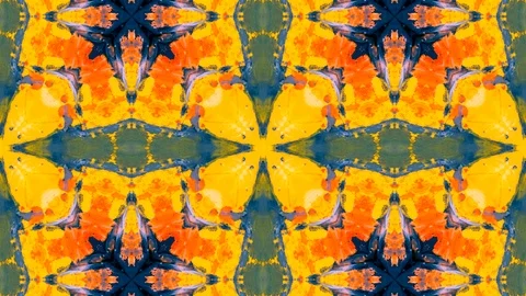 Poly Art Kaleidoscope Hypnotic Pattern Animation Footage Stock Footage 126686791