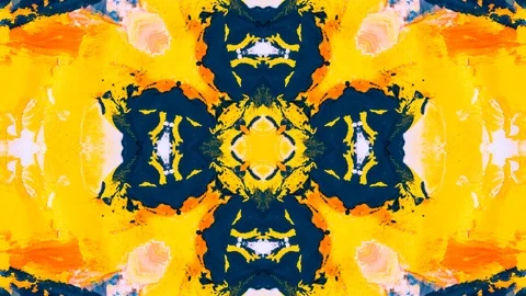 Poly Art Kaleidoscope Hypnotic Pattern Animation Footage Stock Footage 126686813