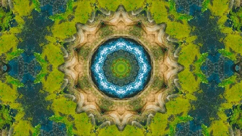Poly Art Kaleidoscope Hypnotic Pattern Animation Footage Stock Footage 126686841