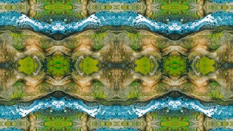 Poly Art Kaleidoscope Hypnotic Pattern Animation Footage Stock Footage 126686859