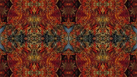 Poly Art Kaleidoscope Hypnotic Pattern Animation Footage Stock Footage 126686916