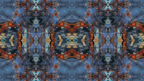 Poly Art Kaleidoscope Hypnotic Pattern Animation Footage Stock Footage 126686922