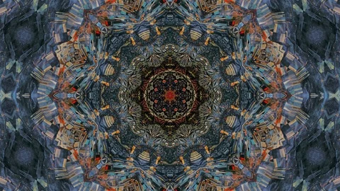 Poly Art Kaleidoscope Hypnotic Pattern Animation Footage Stock Footage 126686936