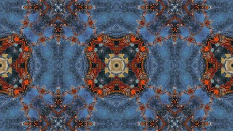 Poly Art Kaleidoscope Hypnotic Pattern Animation Footage Stock Footage 126686946