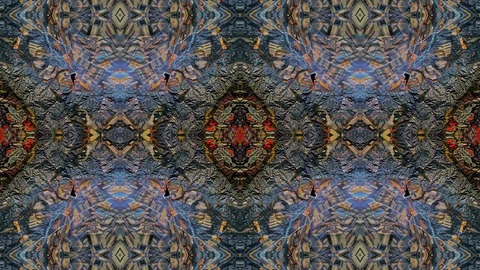 Poly Art Kaleidoscope Hypnotic Pattern Animation Footage Stock Footage 126686950