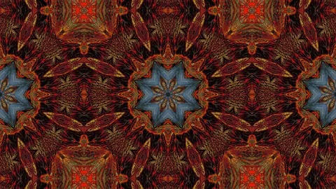 Poly Art Kaleidoscope Hypnotic Pattern Animation Footage Stock Footage 126686960