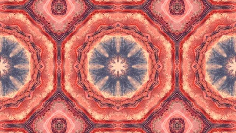 Poly Art Kaleidoscope Hypnotic Pattern Animation Footage Stock Footage 126686962