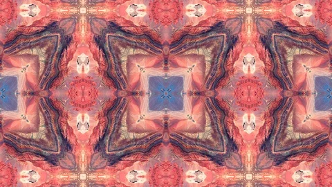Poly Art Kaleidoscope Hypnotic Pattern Animation Footage Stock Footage 126686975