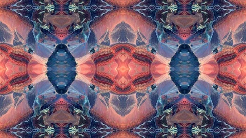 Poly Art Kaleidoscope Hypnotic Pattern Animation Footage Stock Footage 126686977