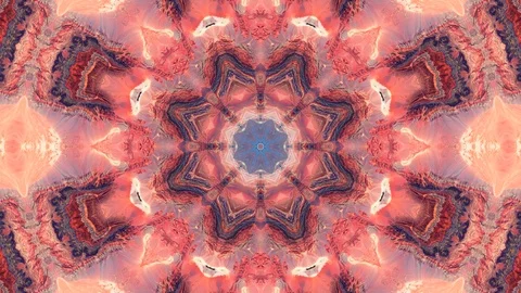 Poly Art Kaleidoscope Hypnotic Pattern Animation Footage Stock Footage 126686994