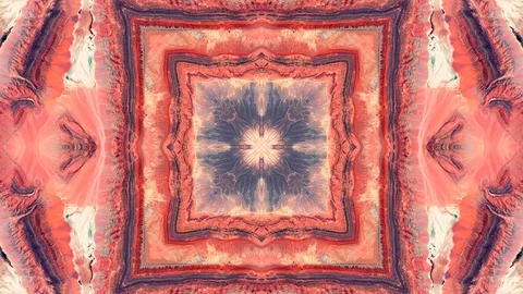 Poly Art Kaleidoscope Hypnotic Pattern Animation Footage Stock Footage 126687006