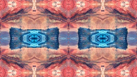 Poly Art Kaleidoscope Hypnotic Pattern Animation Footage Stock Footage 126687019