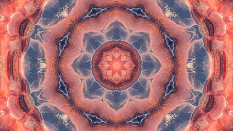 Poly Art Kaleidoscope Hypnotic Pattern Animation Footage Stock Footage 126687022
