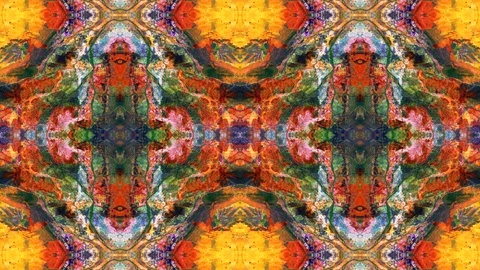 Poly Art Kaleidoscope Hypnotic Pattern Animation Footage Stock Footage 126687039