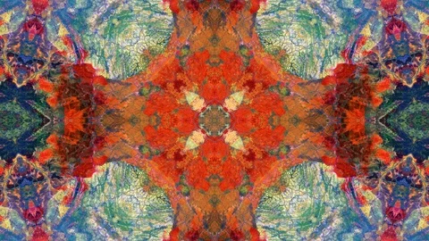 Poly Art Kaleidoscope Hypnotic Pattern Animation Footage Stock Footage 126687052