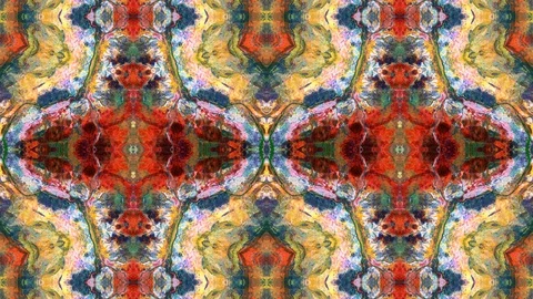 Poly Art Kaleidoscope Hypnotic Pattern Animation Footage Video stock 126687059