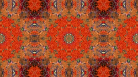 Poly Art Kaleidoscope Hypnotic Pattern Animation Footage Stock Footage 126687074
