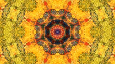 Poly Art Kaleidoscope Hypnotic Pattern Animation Footage Stock Footage 126687102