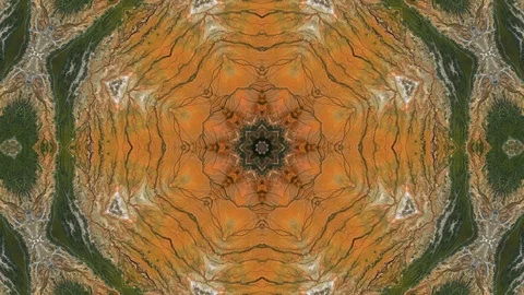 Poly Art Kaleidoscope Hypnotic Pattern Animation Footage Stock Footage 126687112