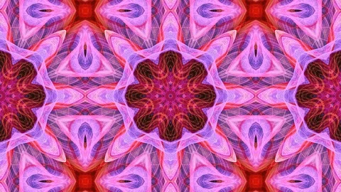 Poly Art Kaleidoscope Hypnotic Pattern Animation Footage Stock Footage 126687283