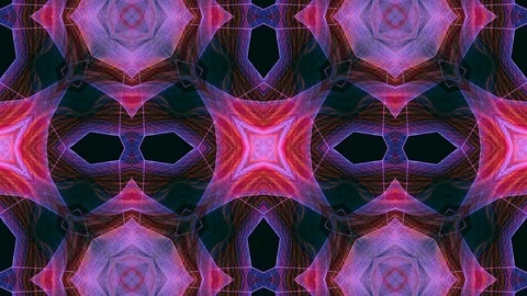 Poly Art Kaleidoscope Hypnotic Pattern Animation Footage Stock Footage 126687284