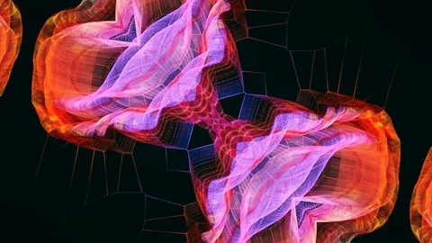 Poly Art Kaleidoscope Hypnotic Pattern Animation Footage Video stock 126687365