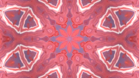 Poly Art Kaleidoscope Hypnotic Pattern Animation Footage Video stock 126687492