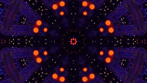 Poly Art Kaleidoscope Hypnotic Pattern Animation Footage Stock Footage 126687579