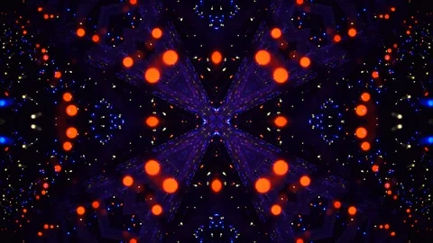 Poly Art Kaleidoscope Hypnotic Pattern Animation Footage Stock Footage 126687590
