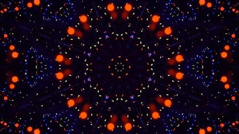 Poly Art Kaleidoscope Hypnotic Pattern Animation Footage Stock Footage 126687606