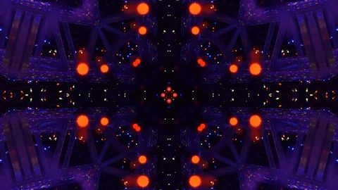 Poly Art Kaleidoscope Hypnotic Pattern Animation Footage Stock Footage 126687610