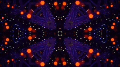 Poly Art Kaleidoscope Hypnotic Pattern Animation Footage Stock Footage 126687684