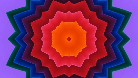 Poly Art Kaleidoscope Hypnotic Pattern Animation Footage Stock Footage 126687786