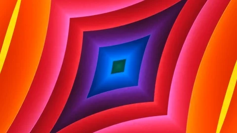Poly Art Kaleidoscope Hypnotic Pattern Animation Footage Stock Footage 126687790