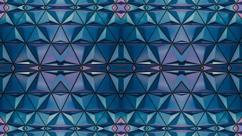 Poly Art Kaleidoscope Hypnotic Pattern Animation Footage Stock Footage 126687803