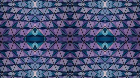 Poly Art Kaleidoscope Hypnotic Pattern Animation Footage Stock Footage 126687849