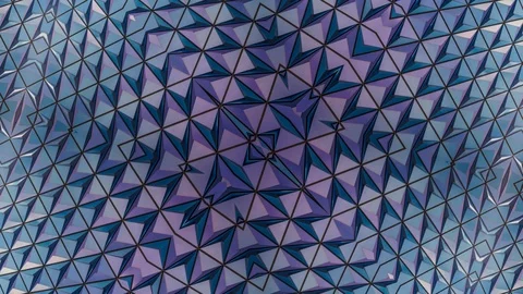 Poly Art Kaleidoscope Hypnotic Pattern Animation Footage Stock Footage 126687879