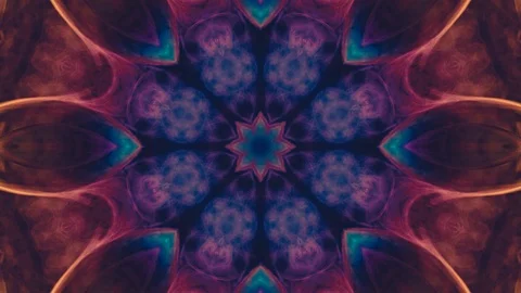 Poly Art Kaleidoscope Hypnotic Pattern Animation Footage Stock Footage 126687899