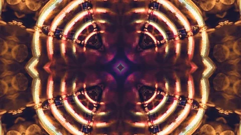Poly Art Kaleidoscope Hypnotic Pattern Animation Footage Stock Footage 126687922