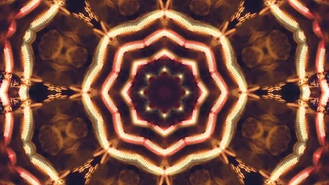 Poly Art Kaleidoscope Hypnotic Pattern Animation Footage Stock Footage 126687995