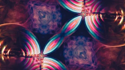 Poly Art Kaleidoscope Hypnotic Pattern Animation Footage Stock Footage 126688013
