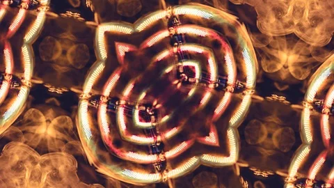Poly Art Kaleidoscope Hypnotic Pattern Animation Footage Stock Footage 126688041