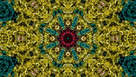 Poly Art Kaleidoscope Hypnotic Pattern Animation Footage Stock Footage 126688044