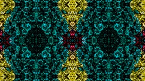 Poly Art Kaleidoscope Hypnotic Pattern Animation Footage Stock Footage 126688091