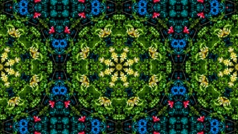 Poly Art Kaleidoscope Hypnotic Pattern Animation Footage Stock Footage 126688096