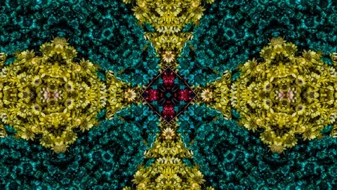 Poly Art Kaleidoscope Hypnotic Pattern Animation Footage Stock Footage 126688113