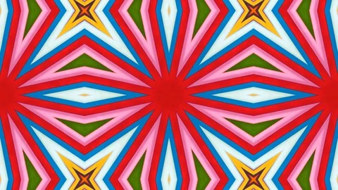 Poly Art Kaleidoscope Hypnotic Pattern Animation Footage Stock Footage 126688166