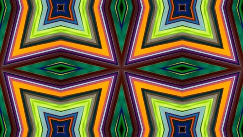Poly Art Kaleidoscope Hypnotic Pattern Animation Footage Stock Footage 126688181